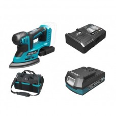 Dedra Set Slefuitor delta SAS+ALL cu acumulator Li-Ion 18V 2.0Ah incarcator rapid 125W si geanta